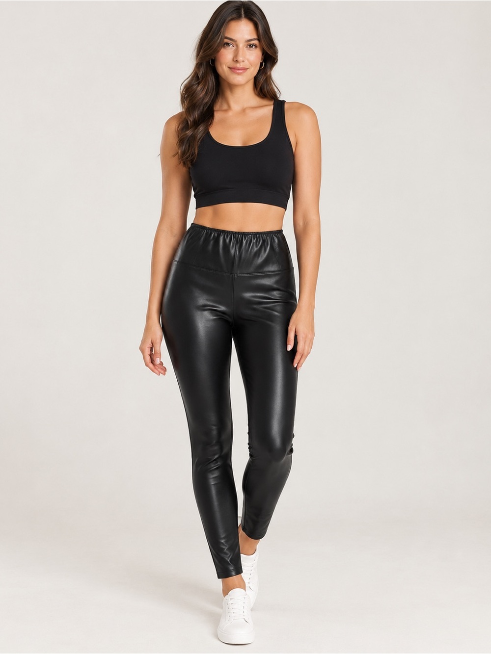 Wilfred Free Aritzia Daria Vegan Leather Leggings Black Medium